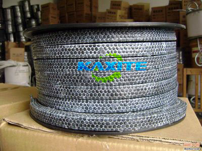 Graphite braided packing pinapagbinhi na may ptfe ginawa para sa Franch customer